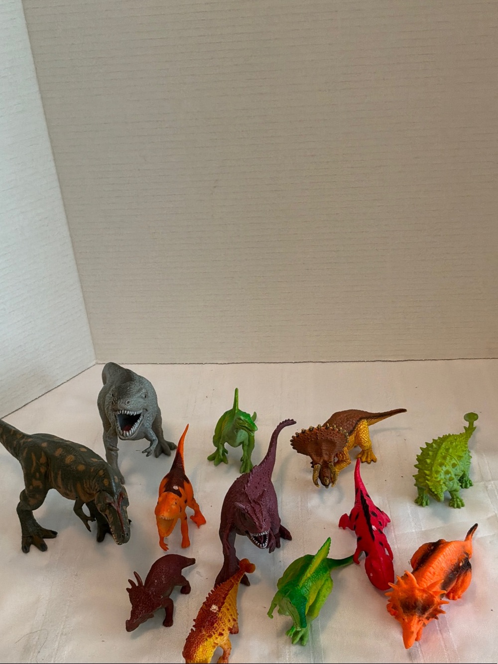 Assorted Colorful Dinosaur Toy Pack for Kids 12 pieces